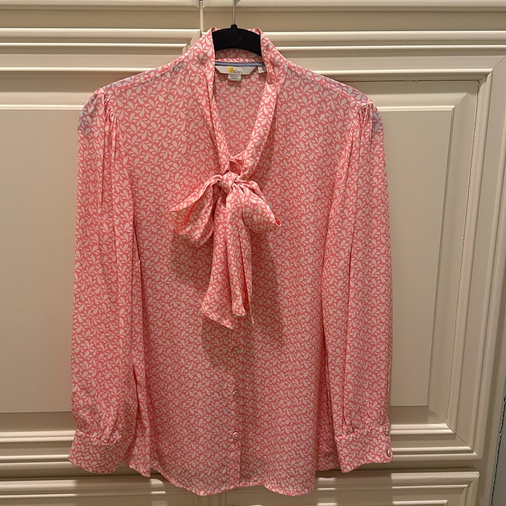 Boden tie neck blouse